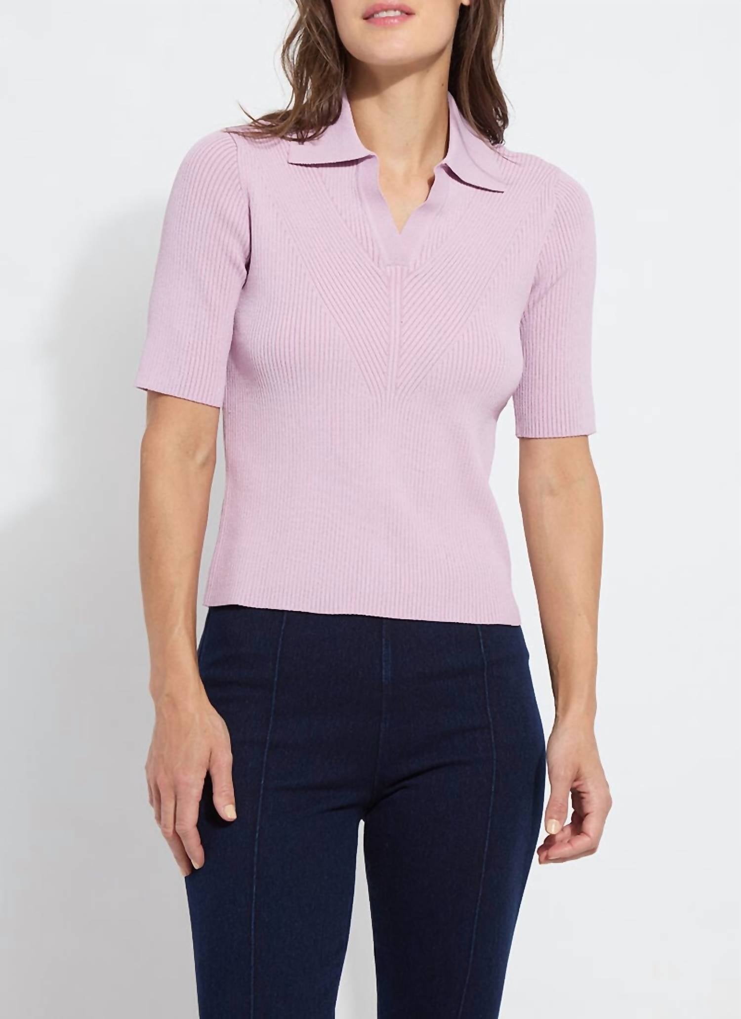 Lysse - Kenzie Ribbed Knit Polo