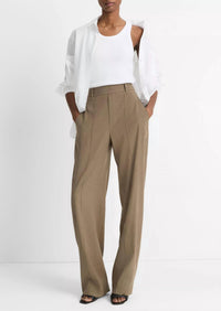 Vince - High Rise Pull On Linen Pant
