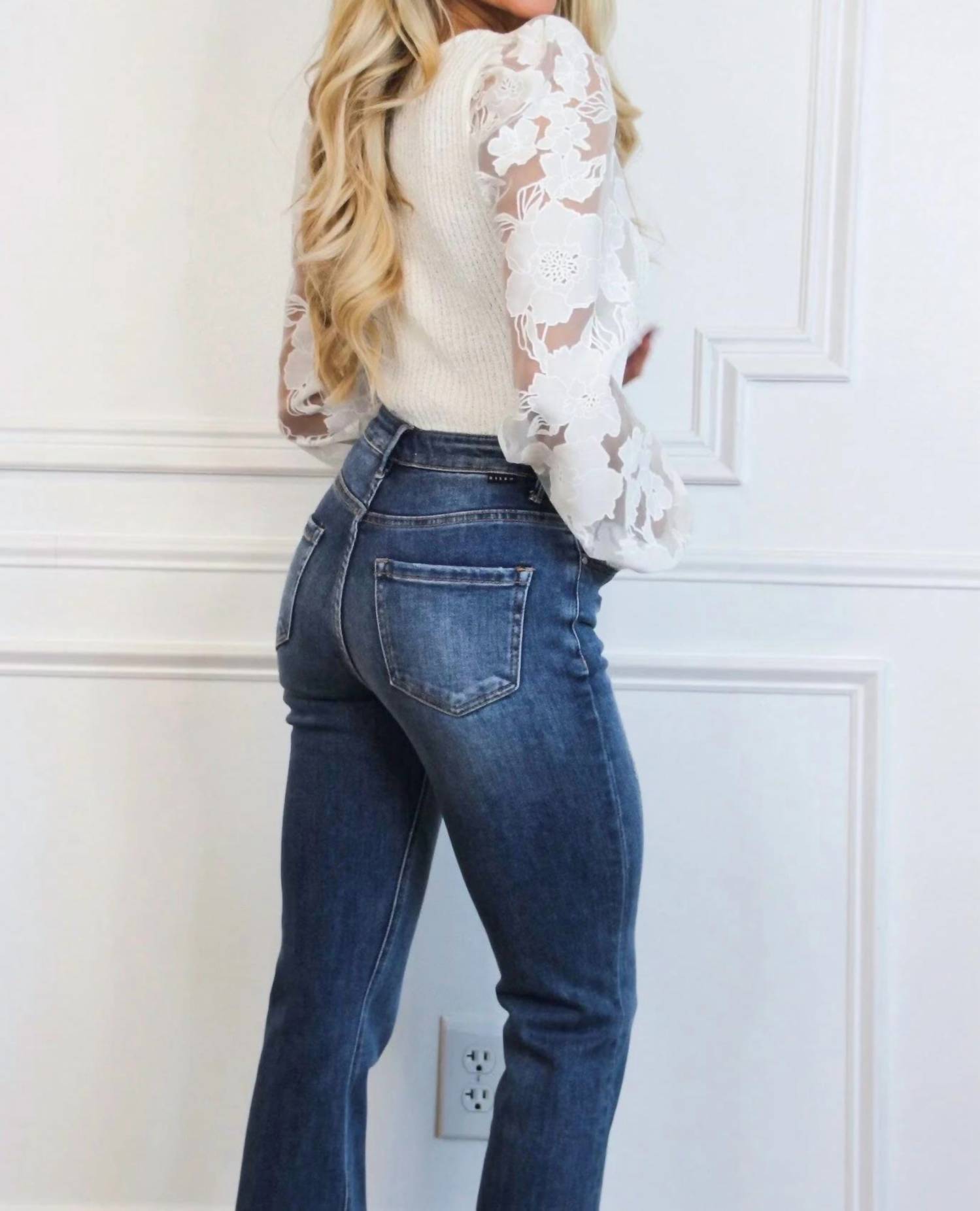 Risen - Riley High Waisted Straight Leg Jeans