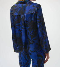 Joseph Ribkoff - Floral Print Cowl Neck Long Sleeves Top