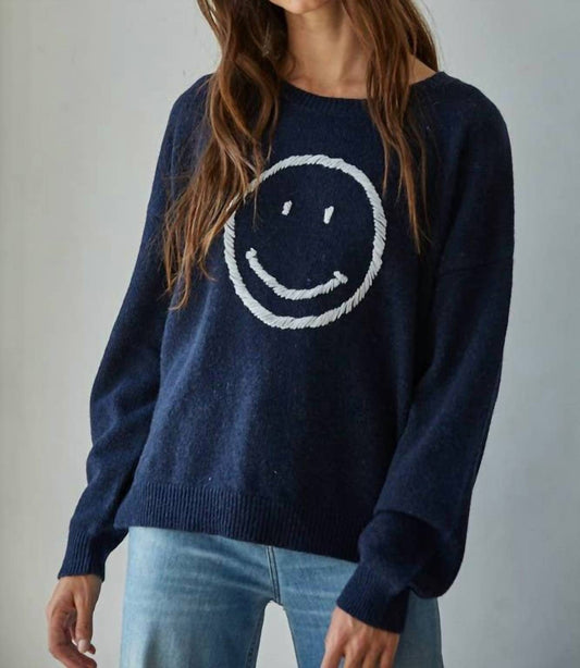 By Together - Knit Smiley Face Sweater