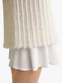 TOTEME Mohair Knit Midi Tank Dress in off white - women's dress - view 4