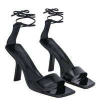 By Far - Women's Devon Heels Patent Leather Sandal