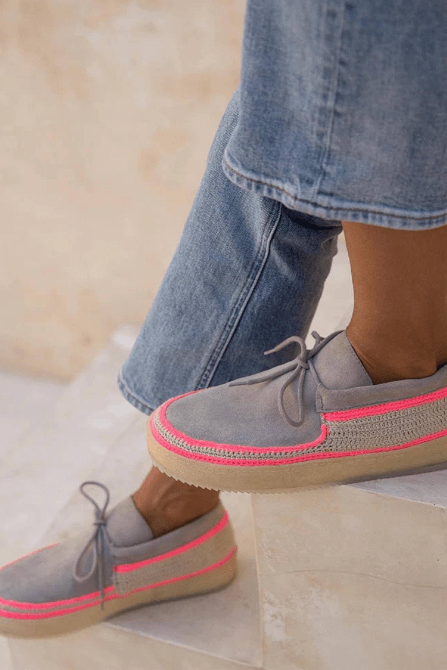 Laidback London - Women's Komo Crochet Moccasin