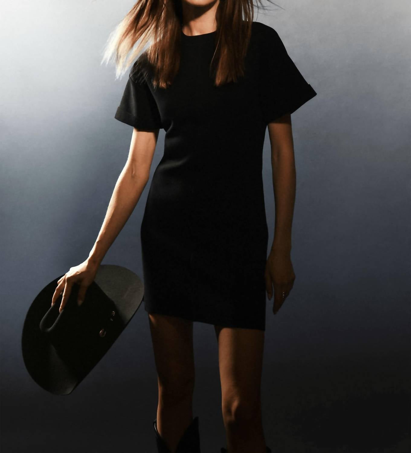 White + Warren - Superfine Organic Cotton Waisted Dress