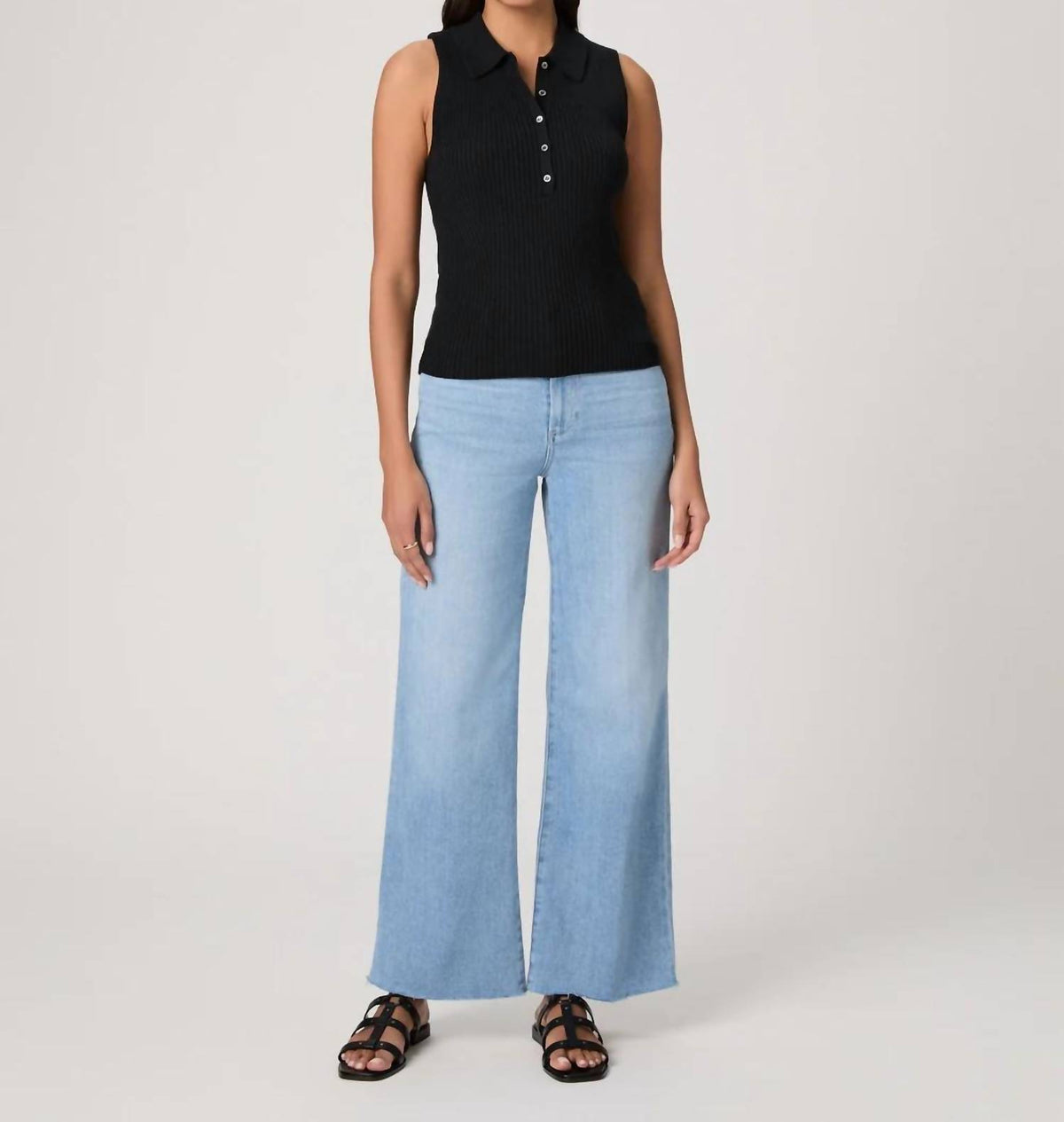 Paige - Anessa Wide Leg Jeans