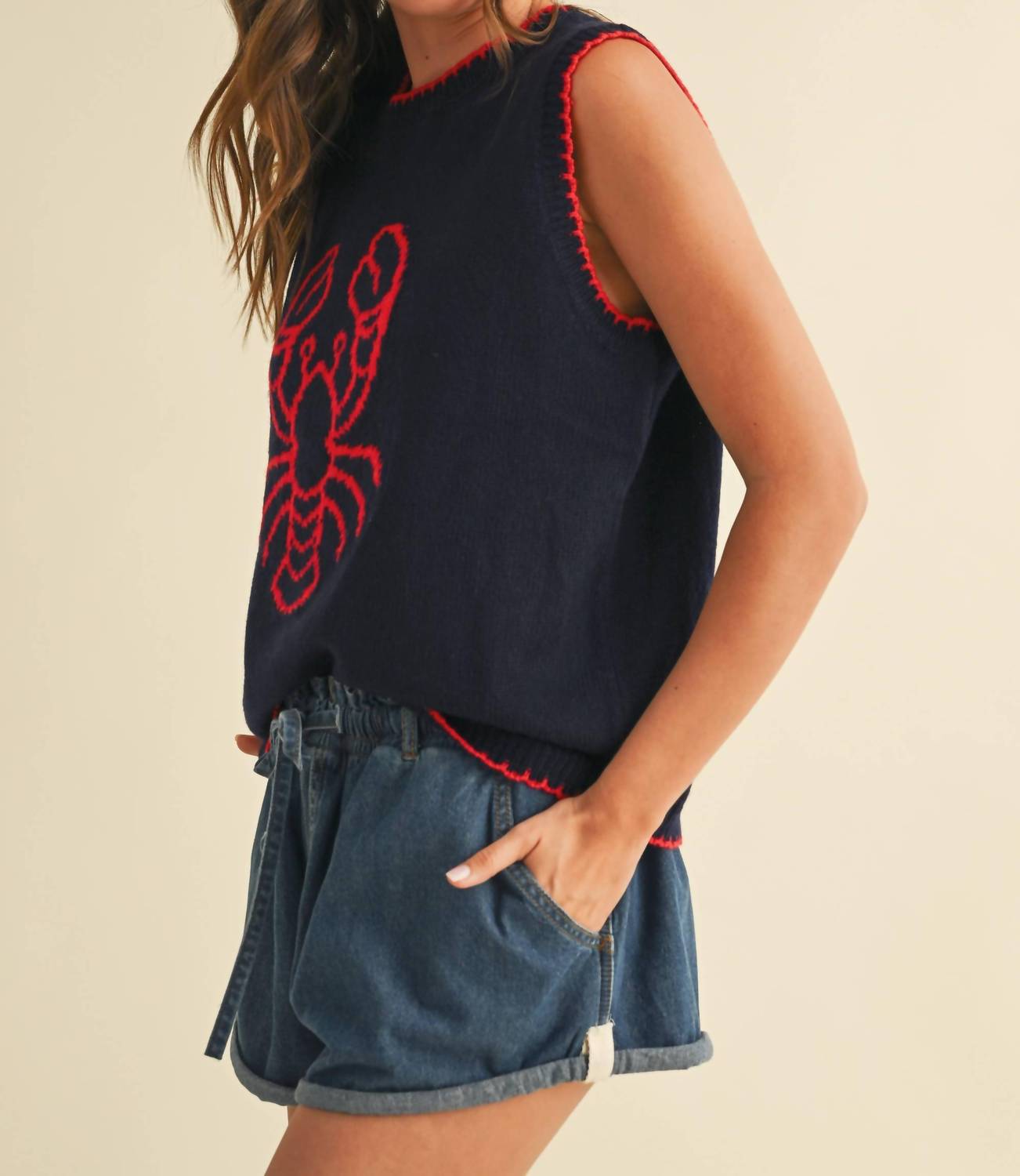 Klesis - Lobster Knit Top