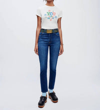 Re/Done - Comfort Stretch High Rise Ankle Crop Jean