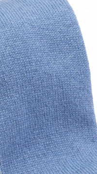 Geoff Nicholson Men's Cashmere Knit Tie in light blue - men's accessory - detail view