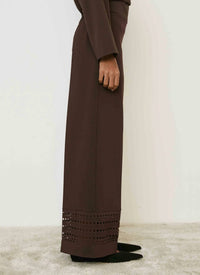 Meimeij - Laser Cut Hem Pant