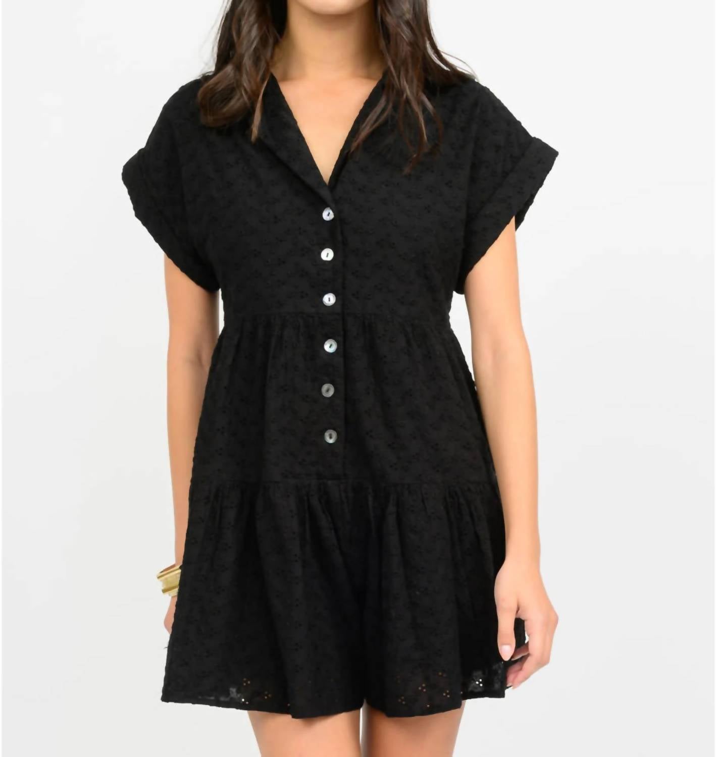 Ivy Jane - Eyelet Button Front Romper