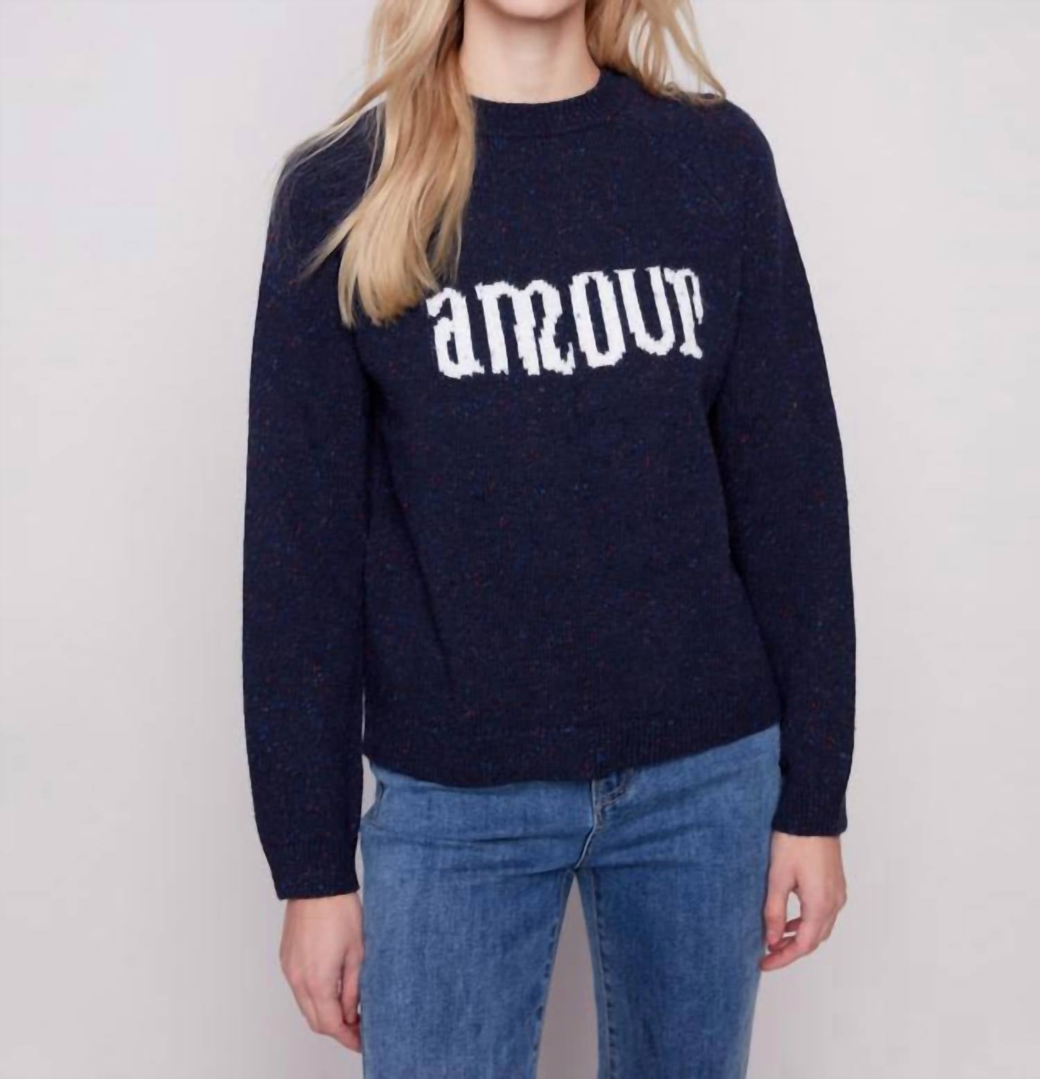 Charlie B - Nep Yarn Mock Neck Amour Sweater