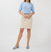 ESQUALO Senta Sequins Sweater in sky blue - women's sweater - view 4