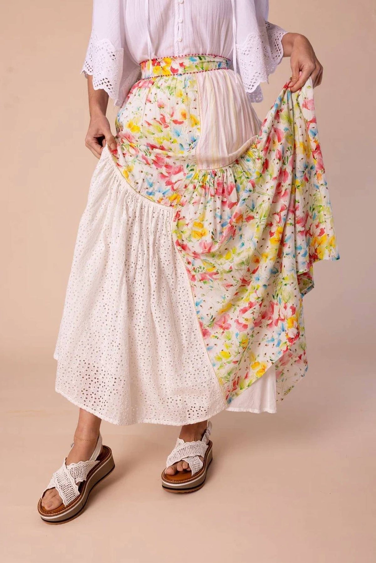 Bytimo - Patchwork Maxi Skirt