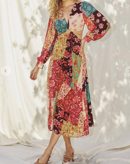 Dress Forum - Mon Cheri Oring Cut Out Long Sleeve Dress