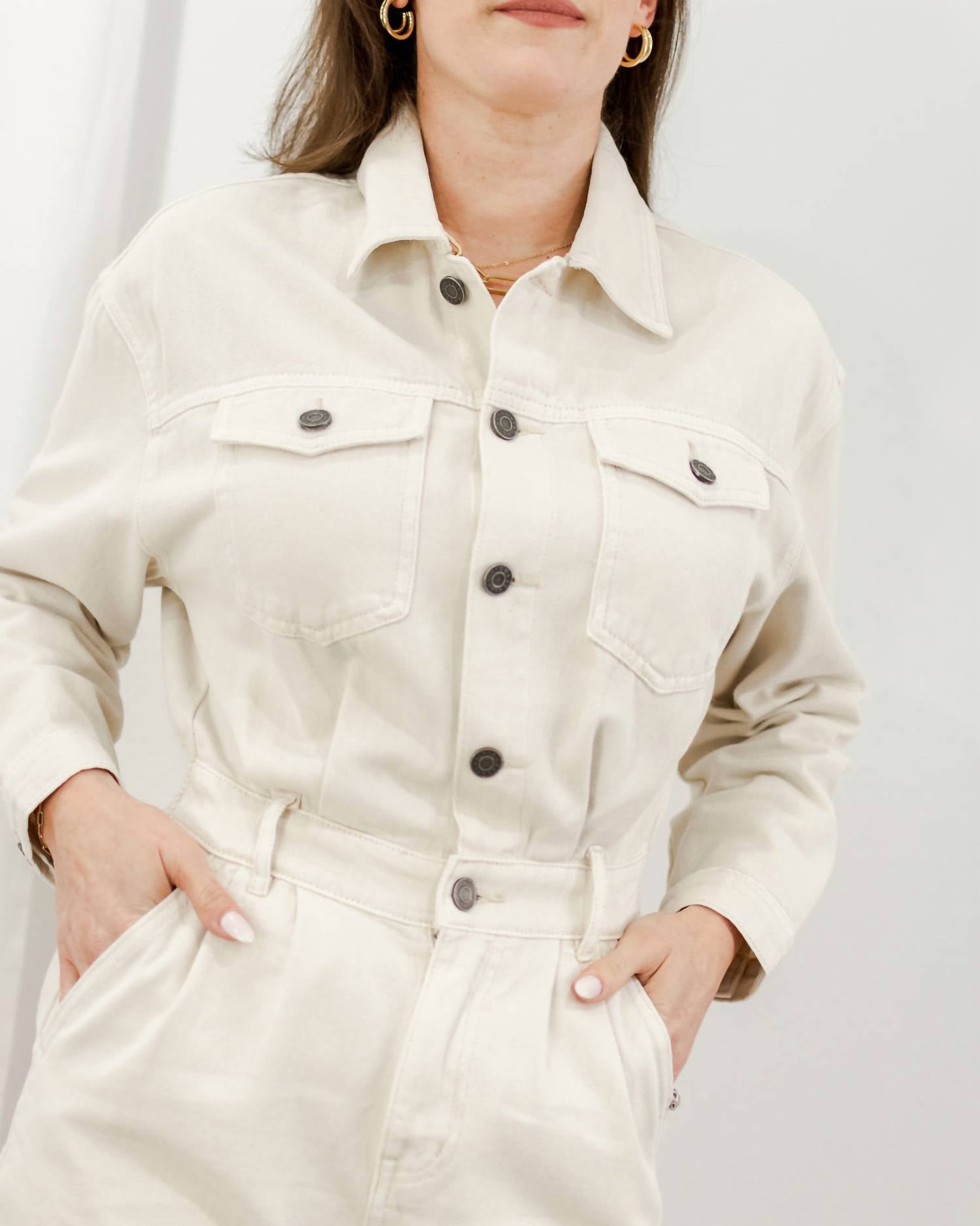 Saltwater Luxe - Denim Short Coverall