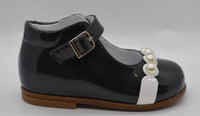 Beberlis - Girls Pearl Trimed Buckle Hi-shoe