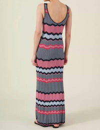 Velvet By Graham & Spencer - Valentina Zig Zag Stripe Maxi Dress