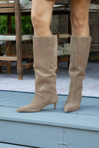 Free People - Women's Kiki Kitten Heel Suede Boot