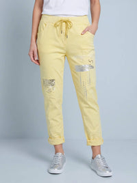 Oz - Embelished Crinkle Jogger