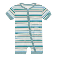 Kickee - Boy's Shorty Sleeper With Zipper Pajama