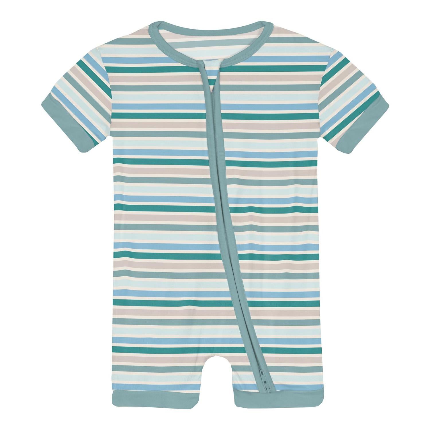 Kickee - Boy's Shorty Sleeper With Zipper Pajama