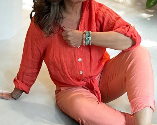 Made In Italy - Solid Color Italian Magic Pants