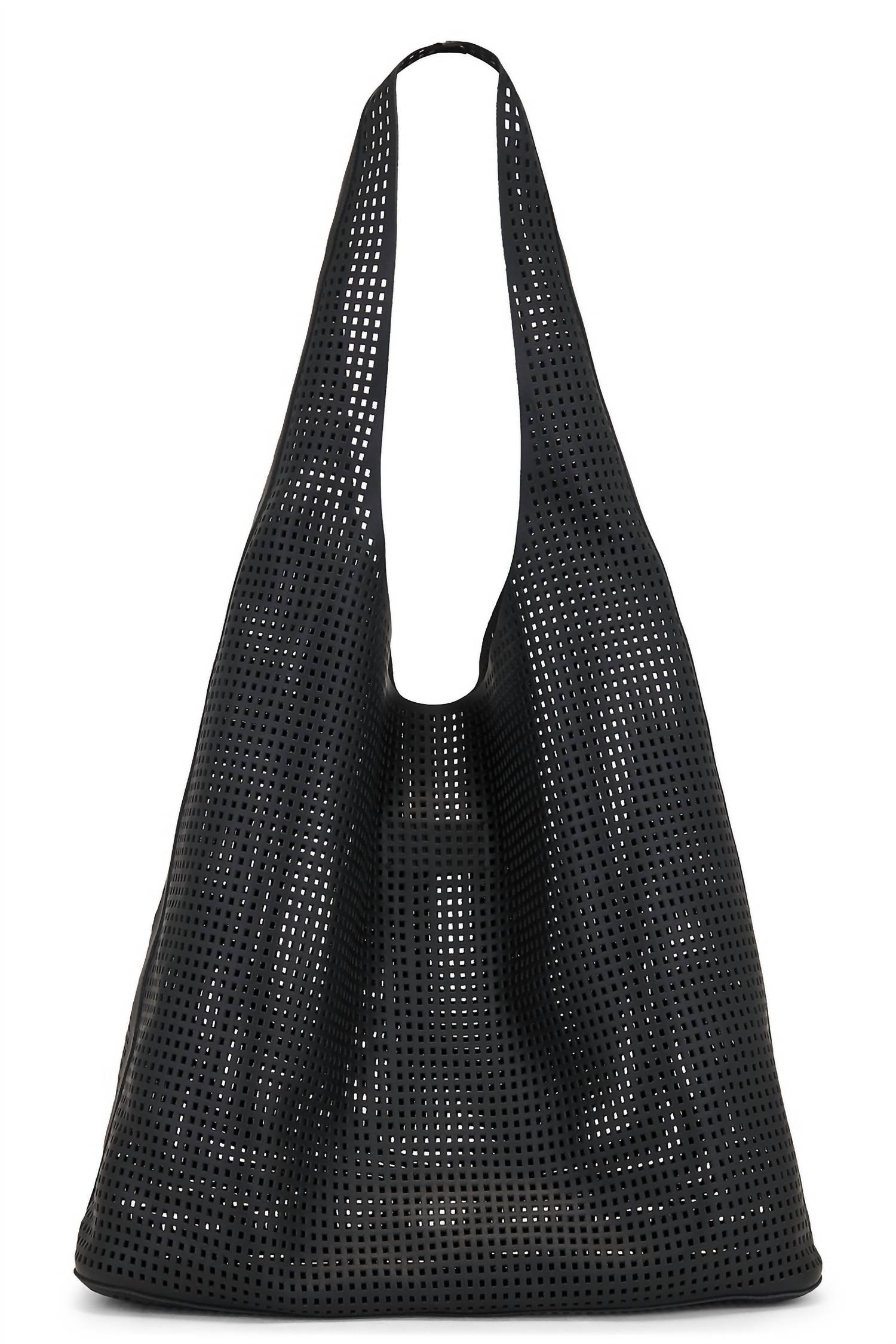 St. Agni - Women's Perforated Soft Leather Tote Bag