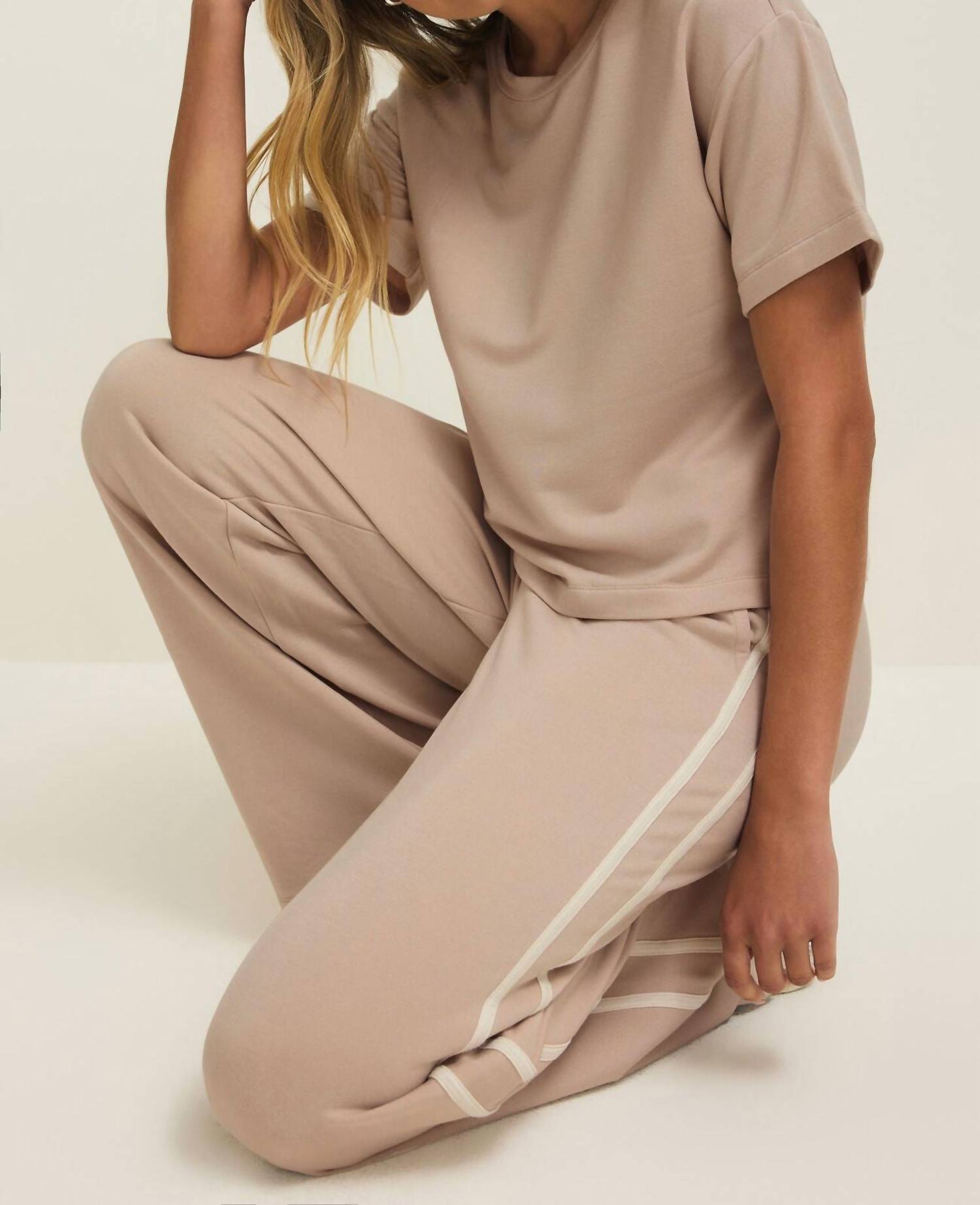 Z Supply Layover Track Pant in parchment - women's pants - view 5