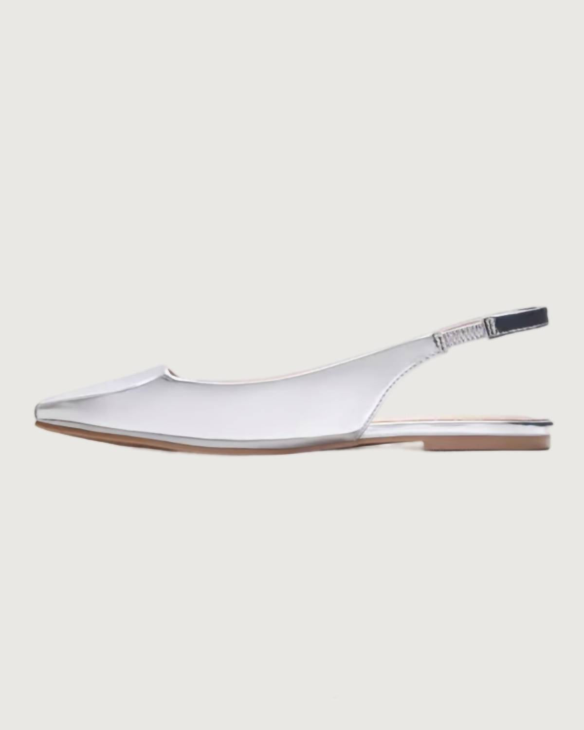 CHINESE LAUNDRY Women's Isla Slingbacks Flats in silver - women's flats - detail view