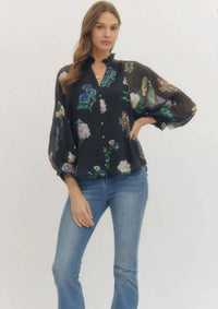 Entro - After Hours Floral Blouse