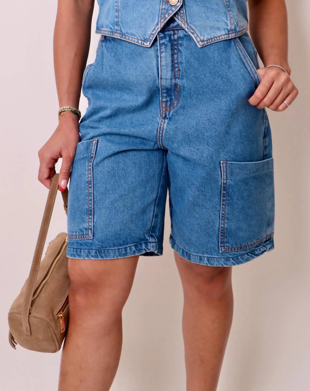 Dress To - Front Pocket Bermuda Shorts