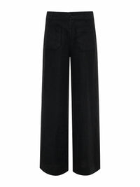 Sanctuary - Linen Marine Wide Leg Pants