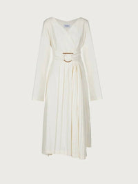 Salvatore Ferragamo - Women's Cross Over Midi Dress