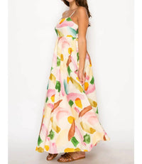 Meet Me In Santorini - Nympha Bloom Maxi Dress