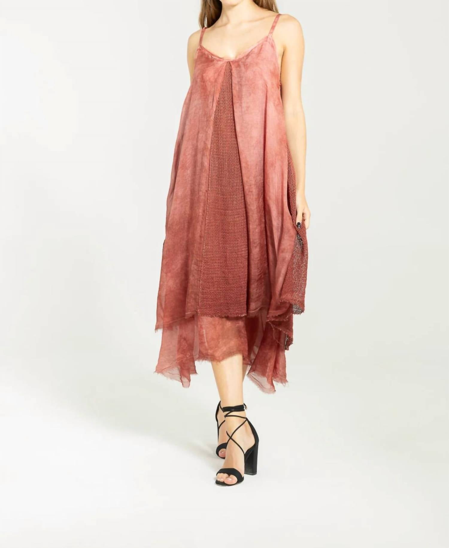 Sanctamuerte - Mesh Slip Midi Dress