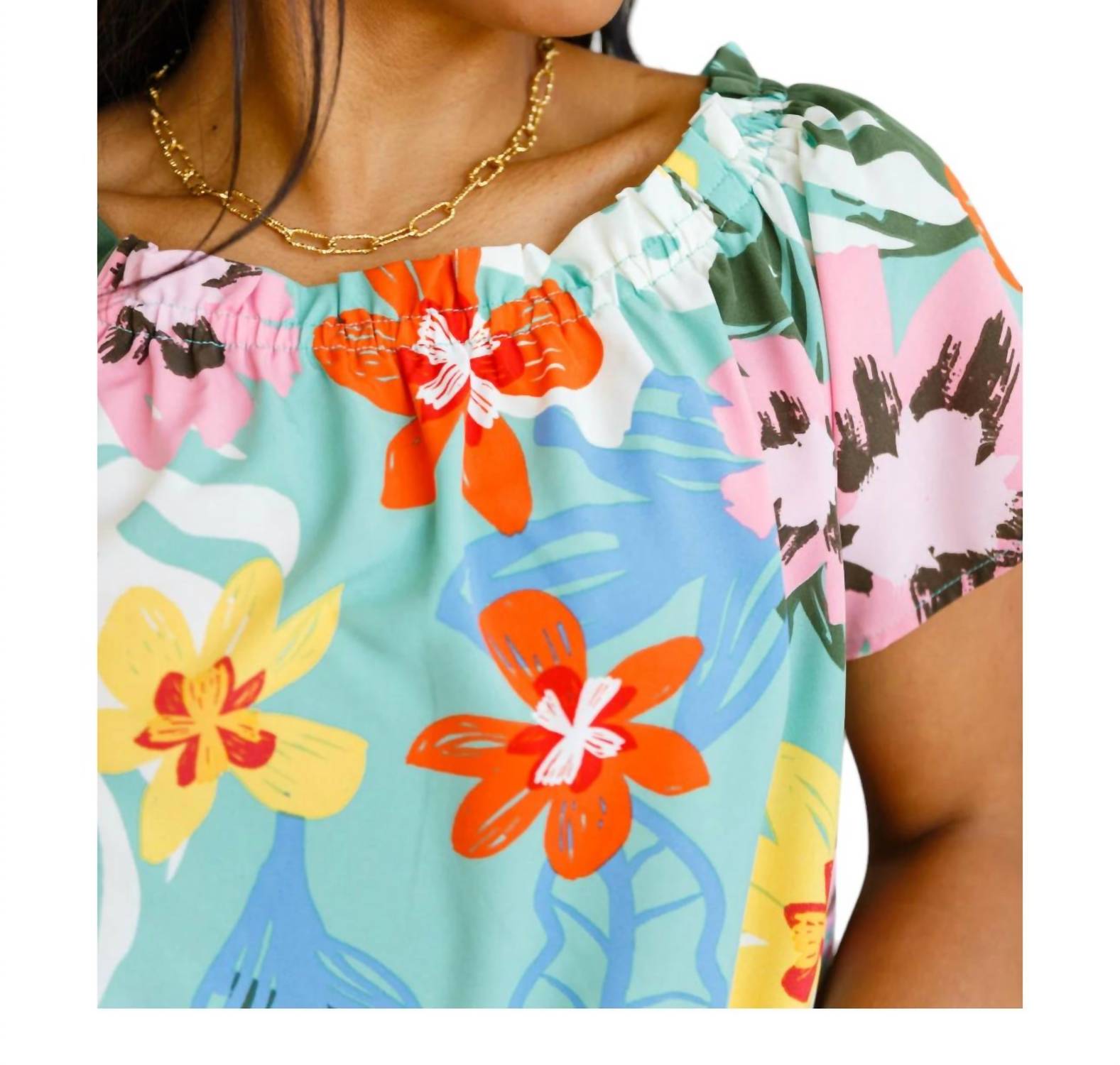 Cotton Bleu - Hawaii's Finest Floral Top