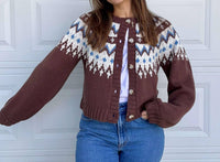 Le Lis - Nordic Print Cardigan