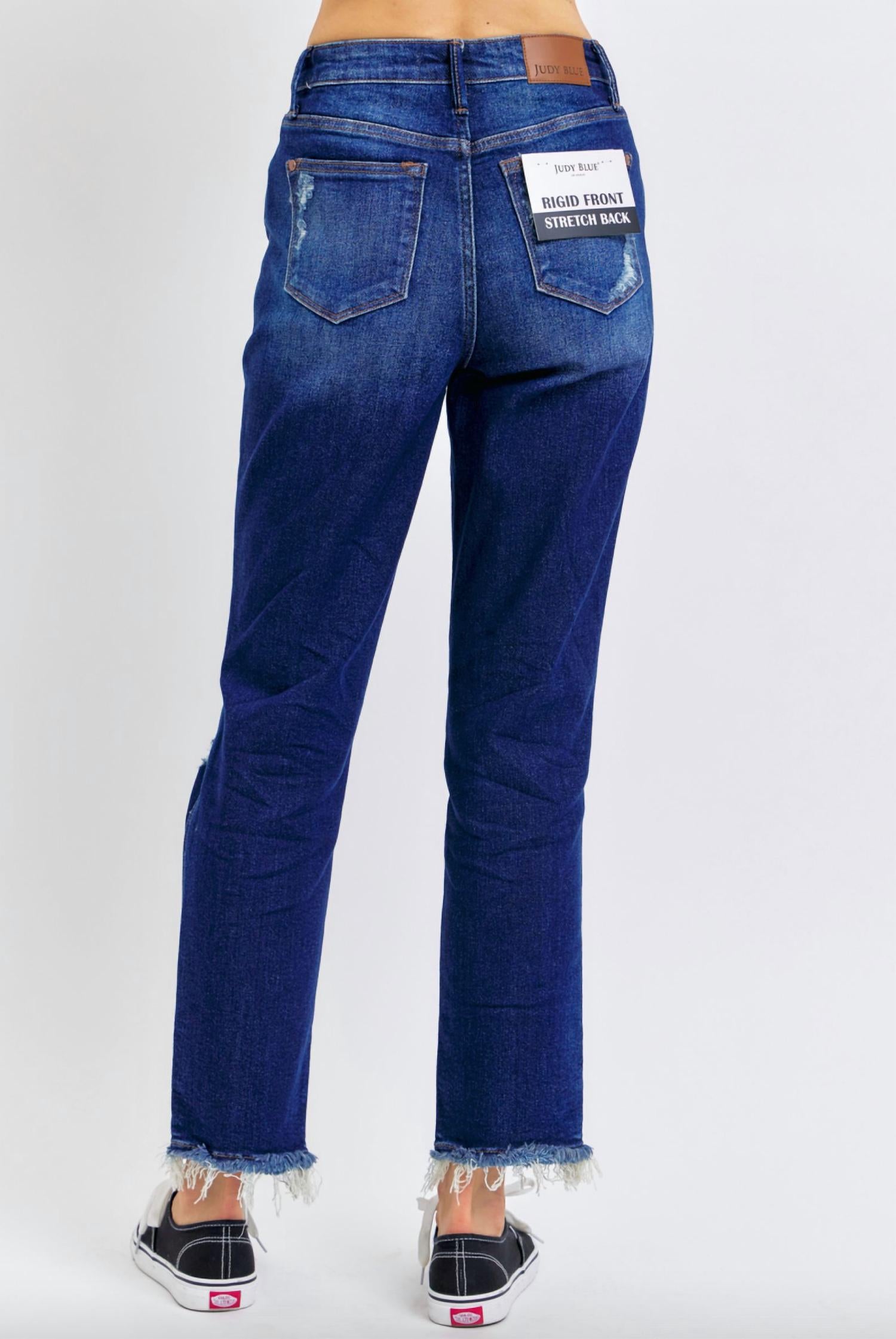 Judy Blue - WomenRigid Magic Heavy Destroy Straight Leg