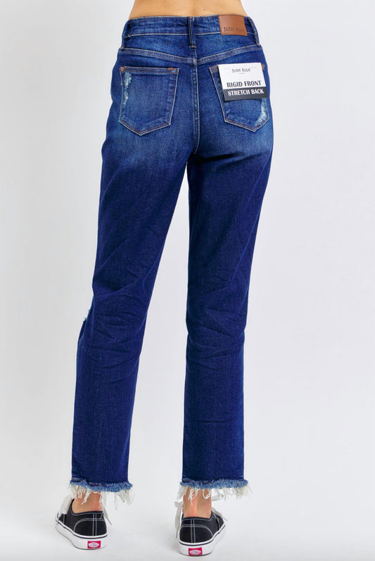 Judy Blue - WomenRigid Magic Heavy Destroy Straight Leg