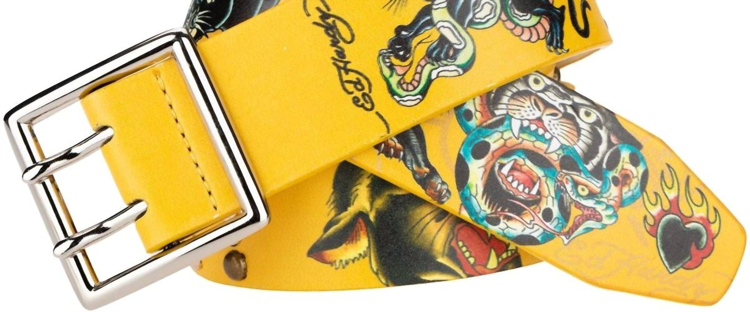 Ed Hardy - Men's Panther Snake Belt