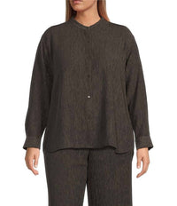 Eileen Fisher - Women's Mandarin Collar Shirt