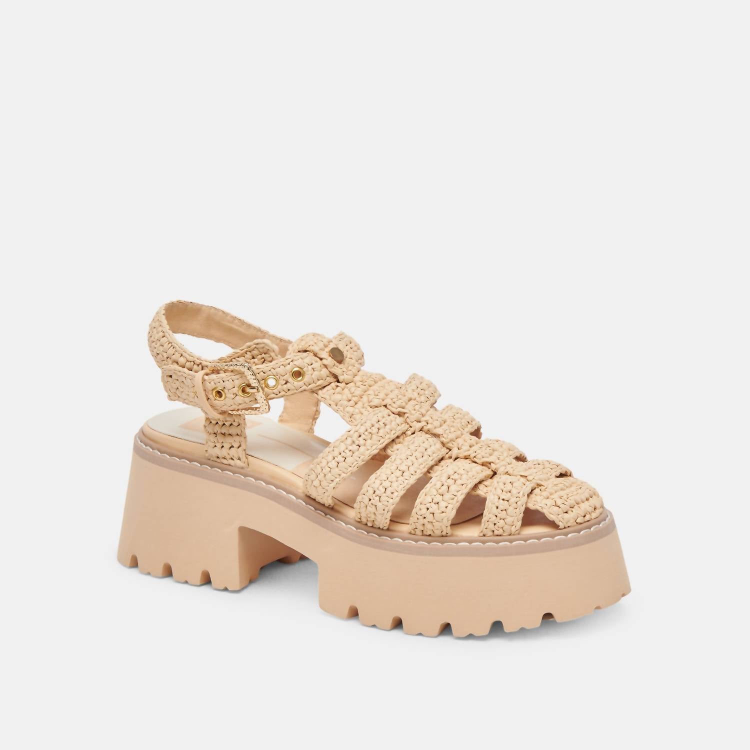 Dolce Vita Women's Lasly Sandals in natural knit - women's sandal - alternate view