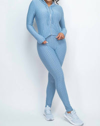 Shop Iris Basic - Honeycomb Top And Legging Set