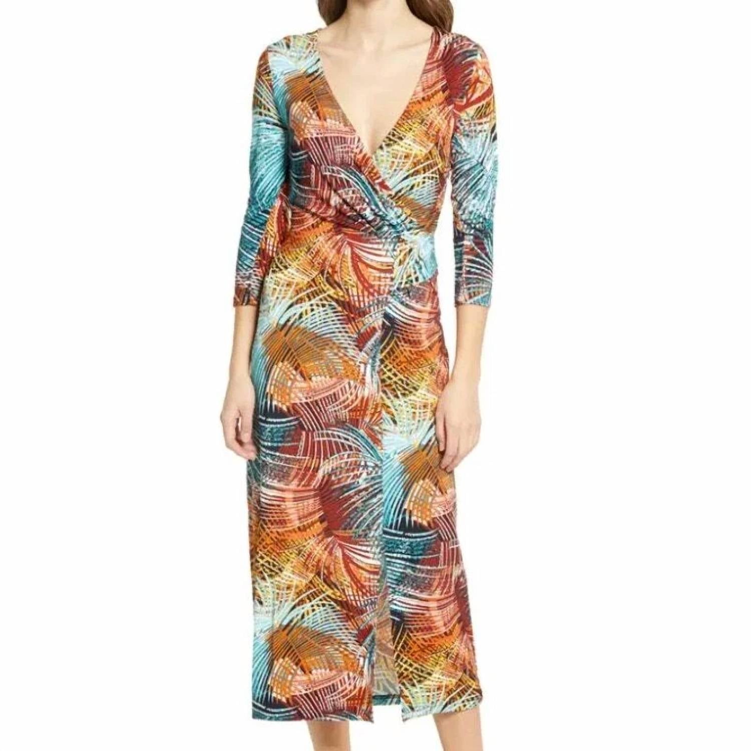 Ilse Jacobsen - Floral Print Faux Wrap Midi Dress