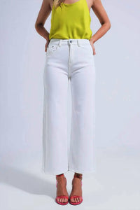 Q2 - Nora Wide Leg Stretch Denim Jeans