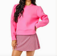 Addison Bay - Ponte Beta Bow Pullover Sweatshirt