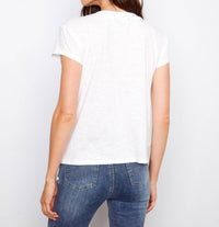 Charlie B - Organic Cotton Drop Shoulder V-neck Shirt