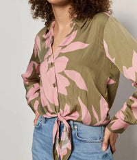 Sanctuary - Lover Tie Long Sleeve Floral Shirt