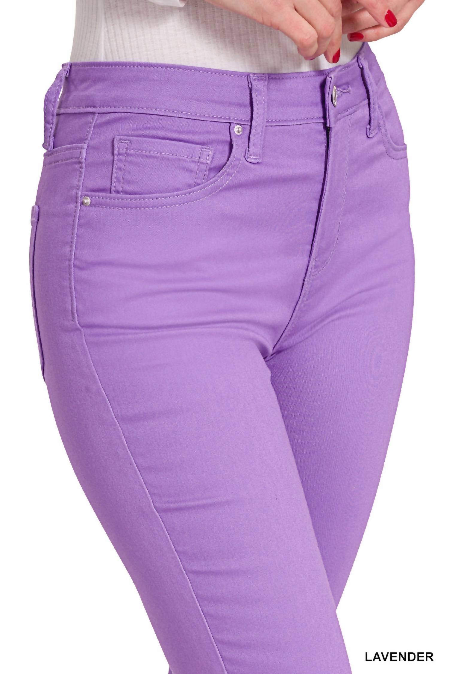 Zenana - High Rise Skinny Denim Pants